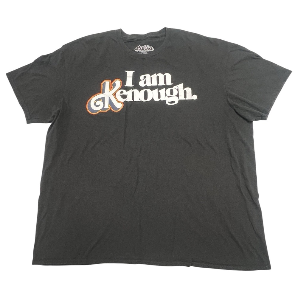 Mattel Barbie The Movie Ken "I am Kenough" Graphic Print T-Shirt Black Sz XXL
